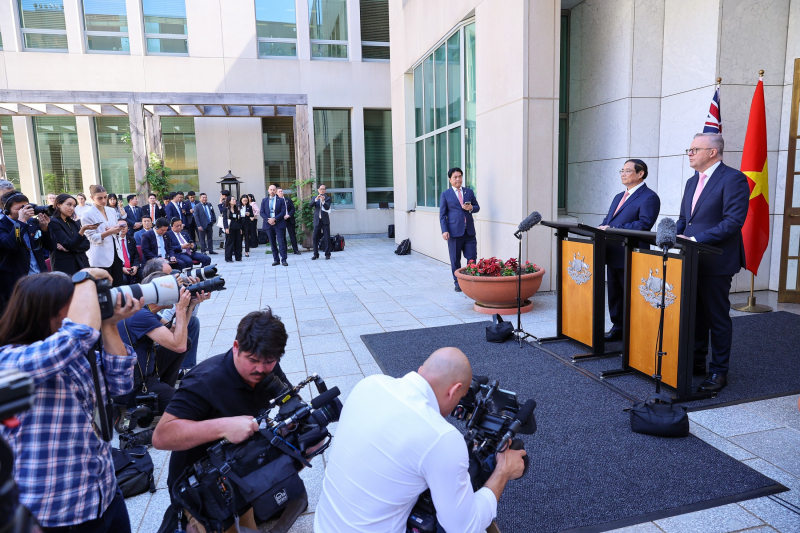 Thủ tướng họp báo, khái quát “6 điểm hơn” trong quan hệ Đối tác Chiến lược Toàn diện Việt Nam- Australia -0